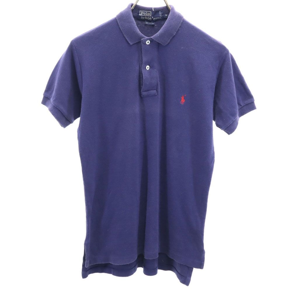 Polo by Ralph Lauren ポロバイラルフローレン USA製 半袖 ポロシャツ M ネイビー