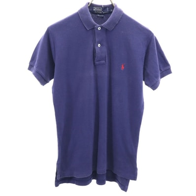 Polo by Ralph Lauren ポロバイラルフローレン USA製 半袖 ポロシャツ M ネイビー