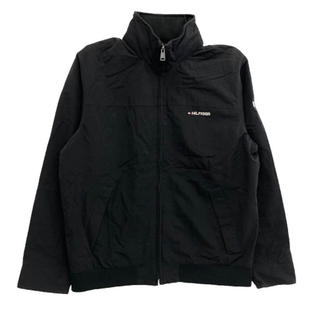 TOMMY HILFIGER トミーヒルフィガー ジャケット 78J8340/BDS フロント ロゴ ナイロン ジャケット ブラック系 XL【中古】