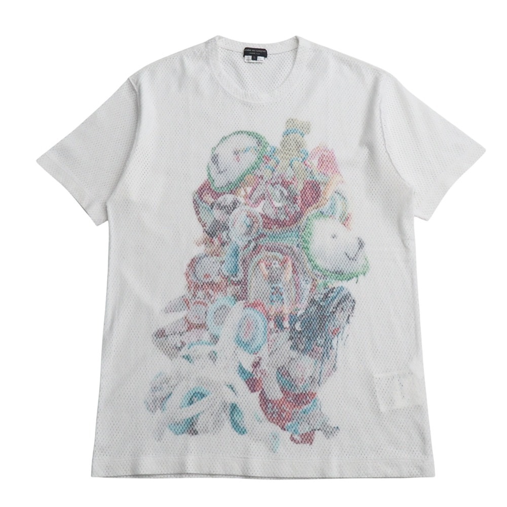 COMME des GARCONS HOMME PLUS コムデギャルソンオムプリュス 半袖Tシャツ サイズL AD2017 メッシュ Mona Luison ブランド古着【中古】20251020/RA6201