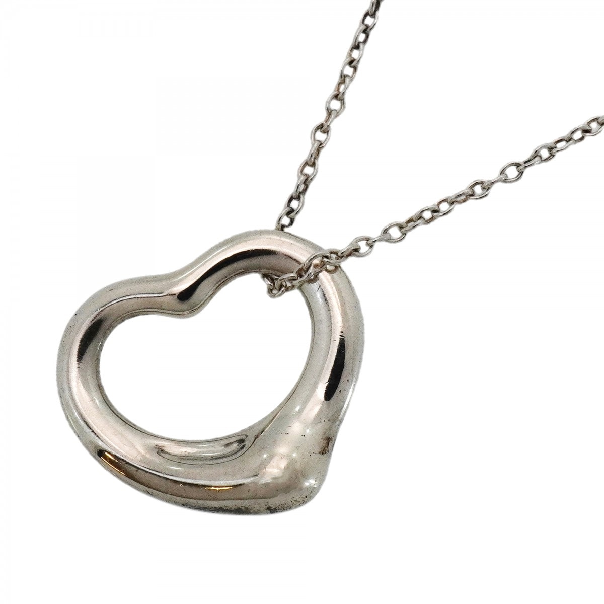 ★SALE【6jcb0577-k】ティファニー ネックレス オープンハート シルバー925【中古】レディース