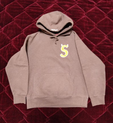 Supreme S Logo Hooded Sweatshirt "Brown" (22FW)