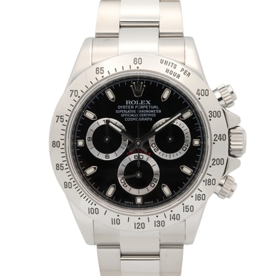 ロレックス ROLEX デイトナ ランダム番 腕時計 時計 ステンレススチール メンズ ブラック系 116520 【中古】
