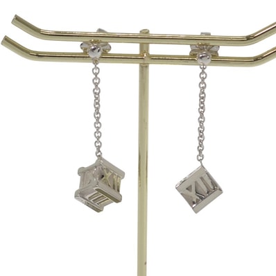 ティファニー アトラス キューブ ドロップ ピアス【中古】【ABランク】