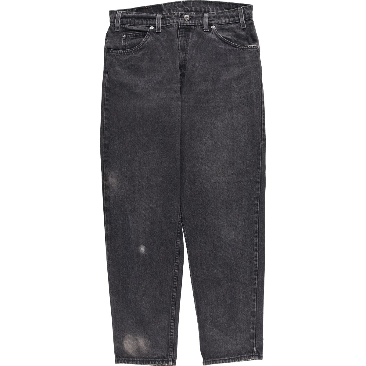 古着 90年代 リーバイス Levi's 550 RELAXED FIT TAPERED LEG オレンジタグ ブラックデニム テーパードデニムパンツ USA製 メンズw33相当 ヴィンテージ/evb030893