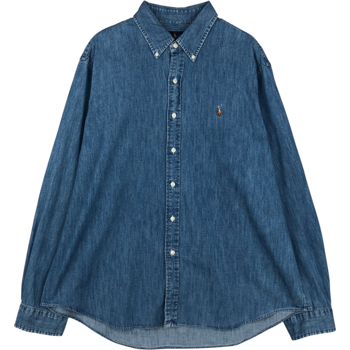 古着 ラルフローレン Ralph Lauren 長袖 ダンガリーシャツ メンズXXL相当/eaa478102