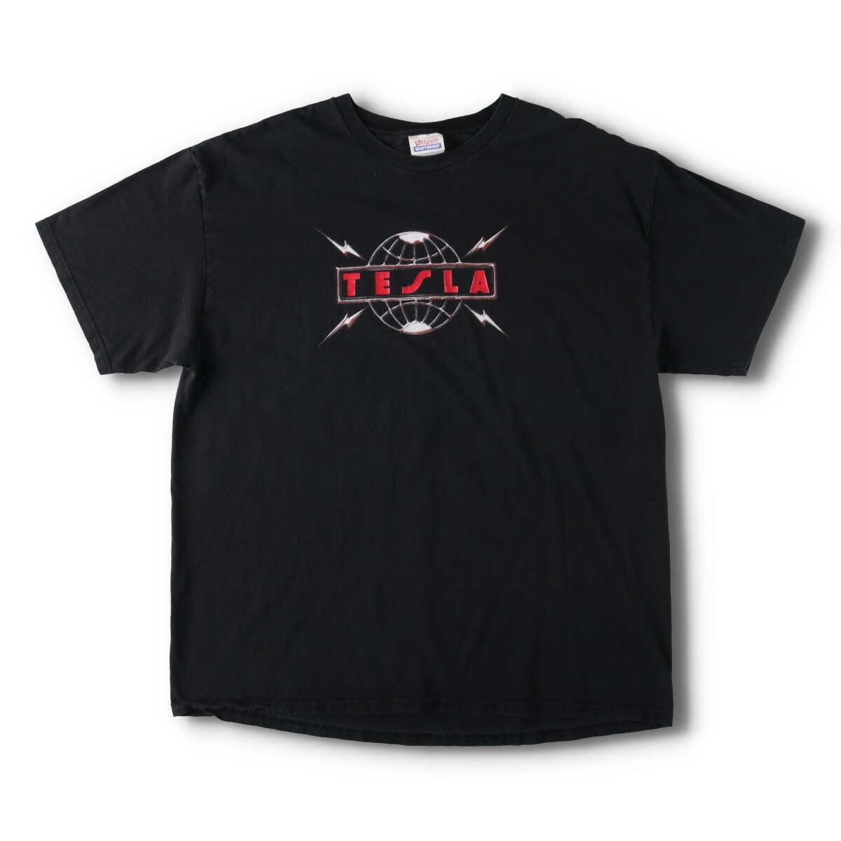 古着 00年代 ヘインズ Hanes TESLA テスラ バンドTシャツ バンT メンズXL相当/evb029227