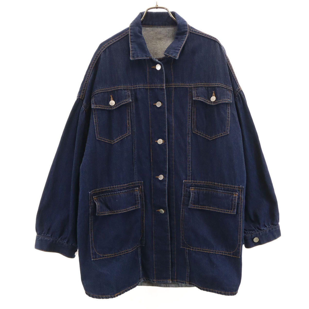Adam et Rope' アダムエロペ オーバーサイズ デニムジャケット F インディゴ