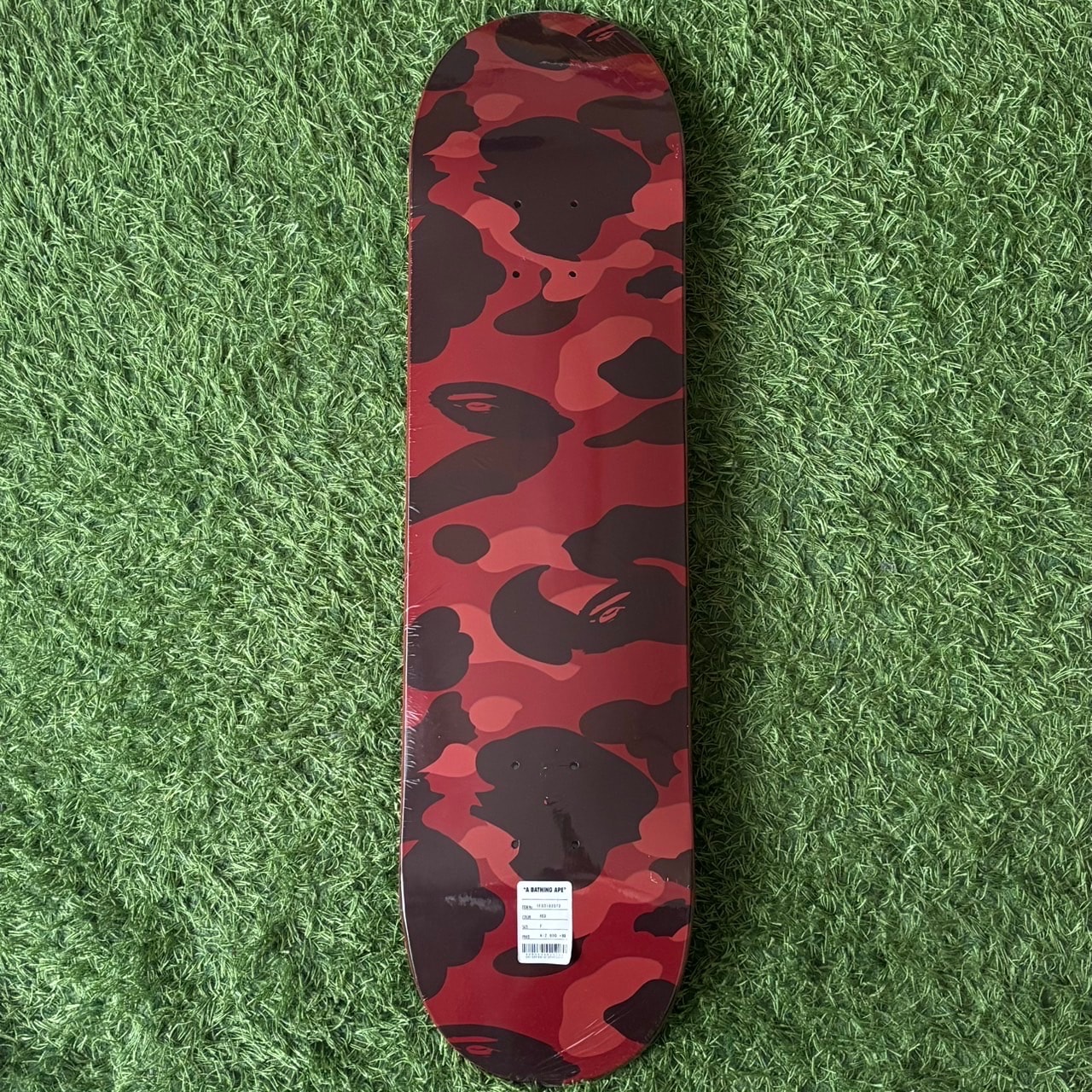 【新品・未使用】A Bathing Ape Color Camo Red Skateboard Deck