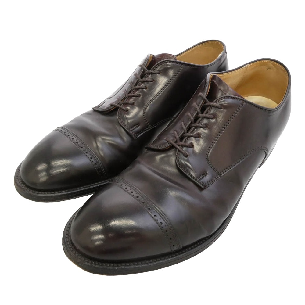 ALDEN オールデン 56201 パンチドキャップトゥ コードバン レザー シューズ ダークブラウン系 10 D【中古】