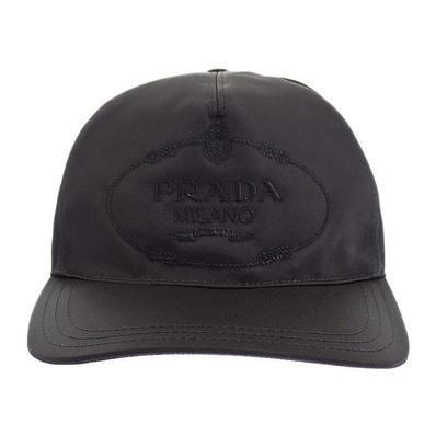 プラダ PRADA Re-Nylon ベースボール S 1HC179_2DMI_F0002 キャップ ナイロン ブラック レディース メンズ【中古】【Aランク】