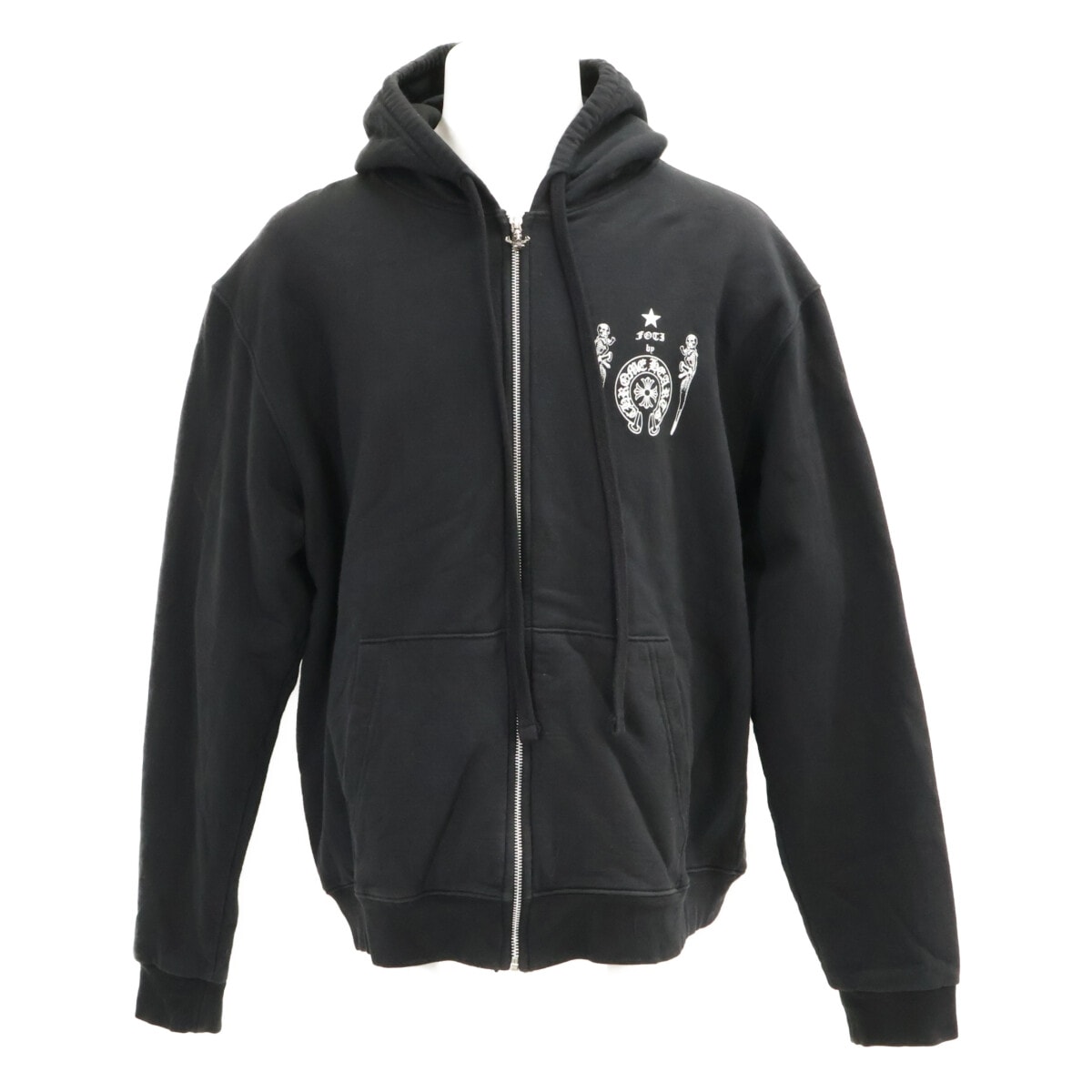 クロムハーツ 【国内正規】FOTI ZIP HOODIE スカル ジップアップ パーカー L