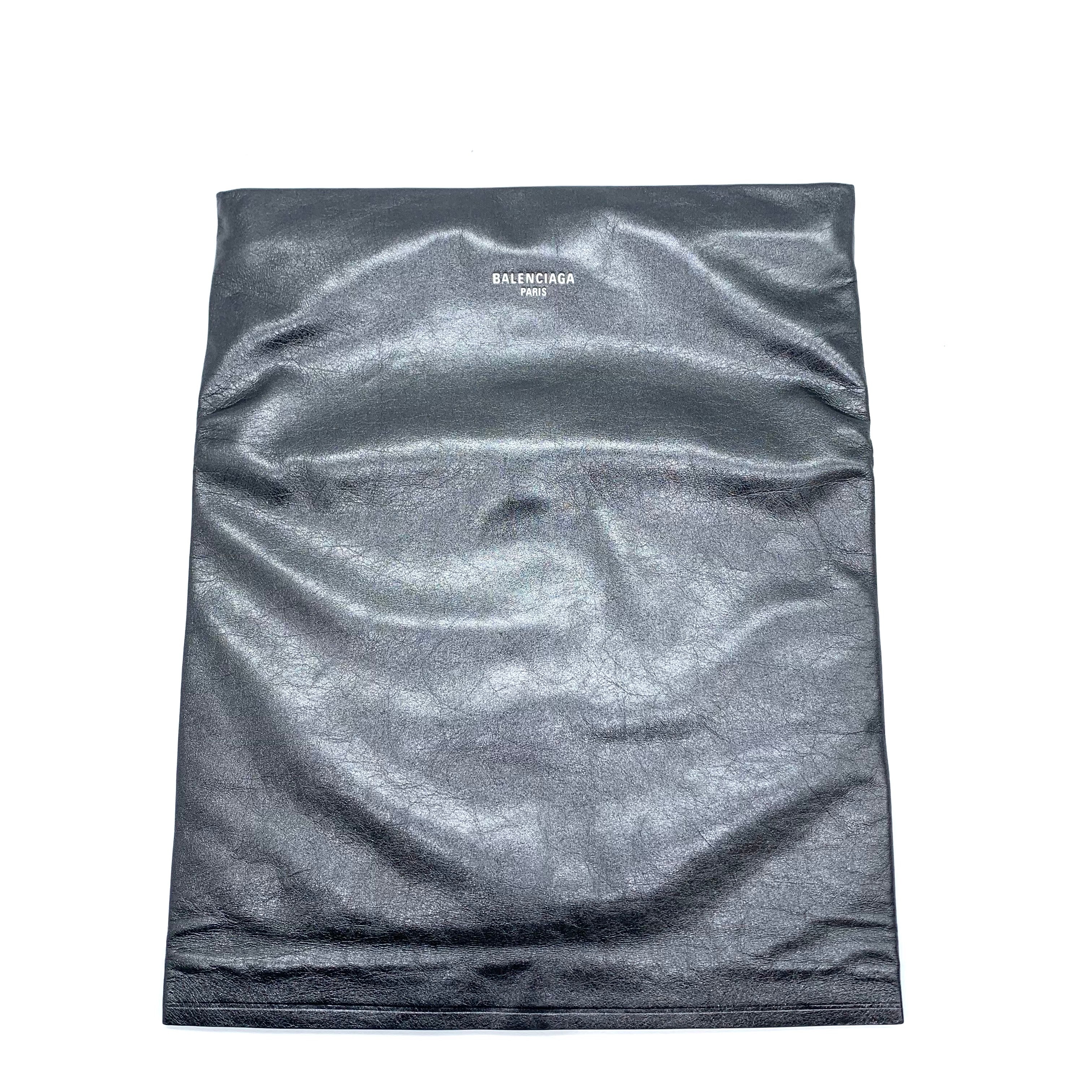 BALENCIAGA Calfskin Clutch Bag "Black"