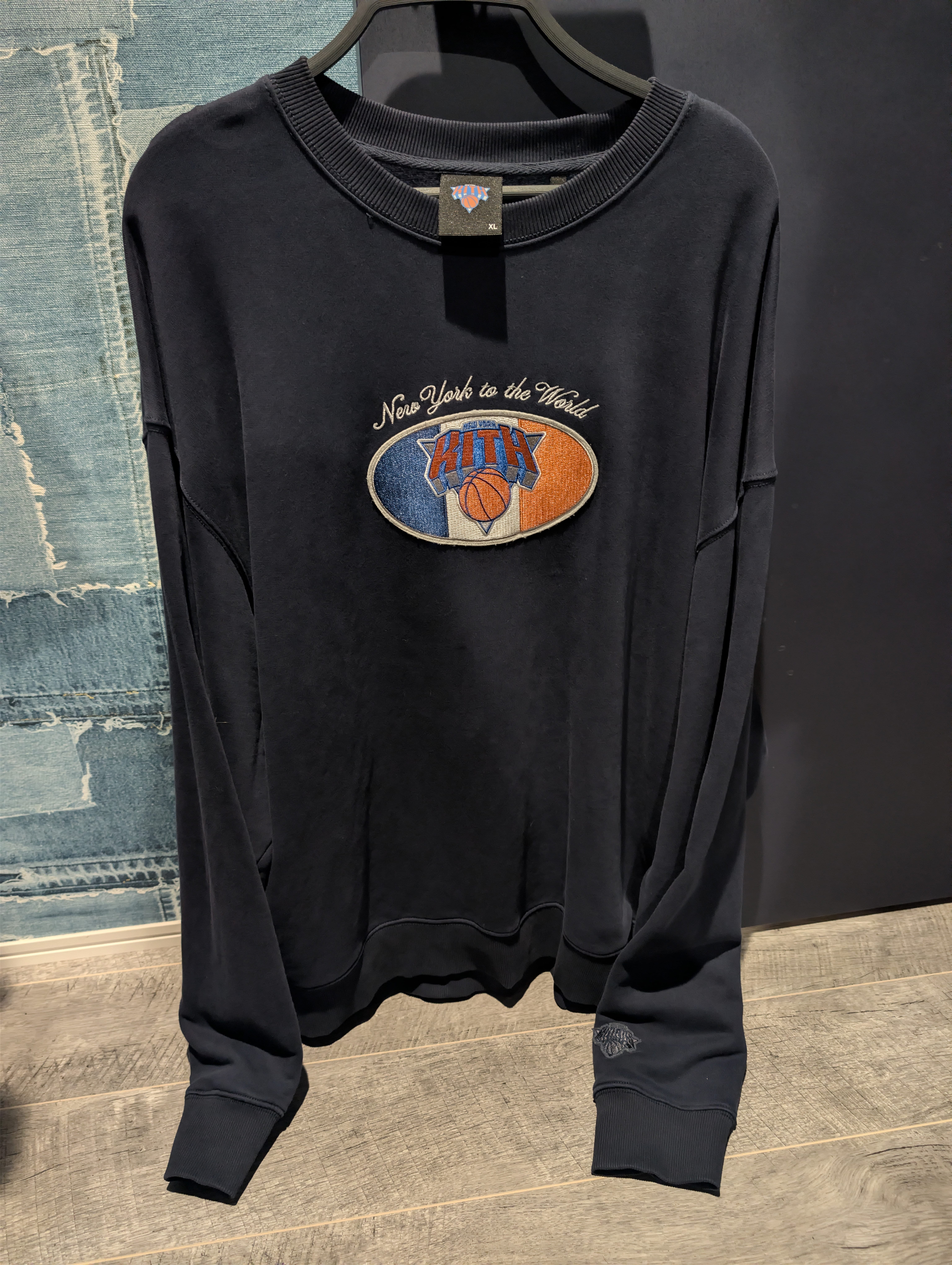 Kith x the New York Knicks NY Insignia Nelson Crewneck "Nocturnal"