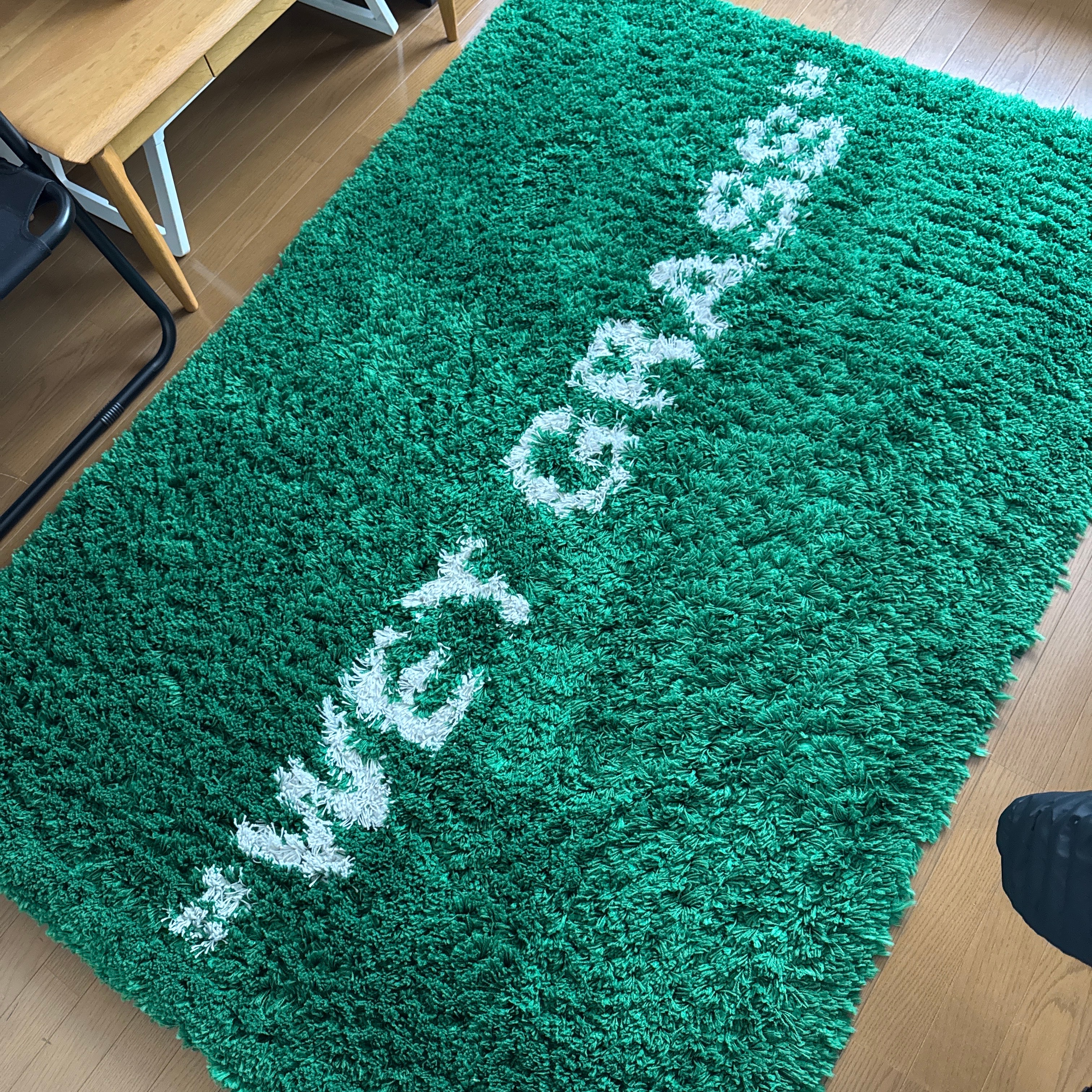OFF-WHITE / IKEA MARKERAD "WET GRASS" Rug "Green"