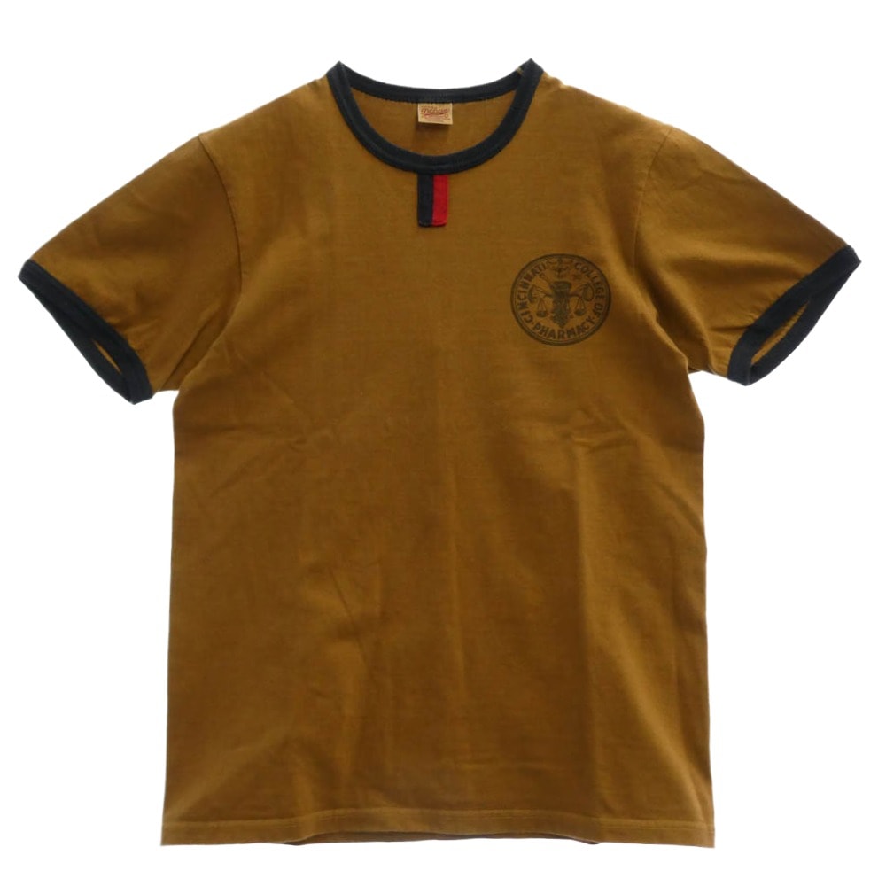 DELUXE デラックス Tシャツ ロゴ 半袖 Tシャツ カットソー ブラウン系 L【中古】