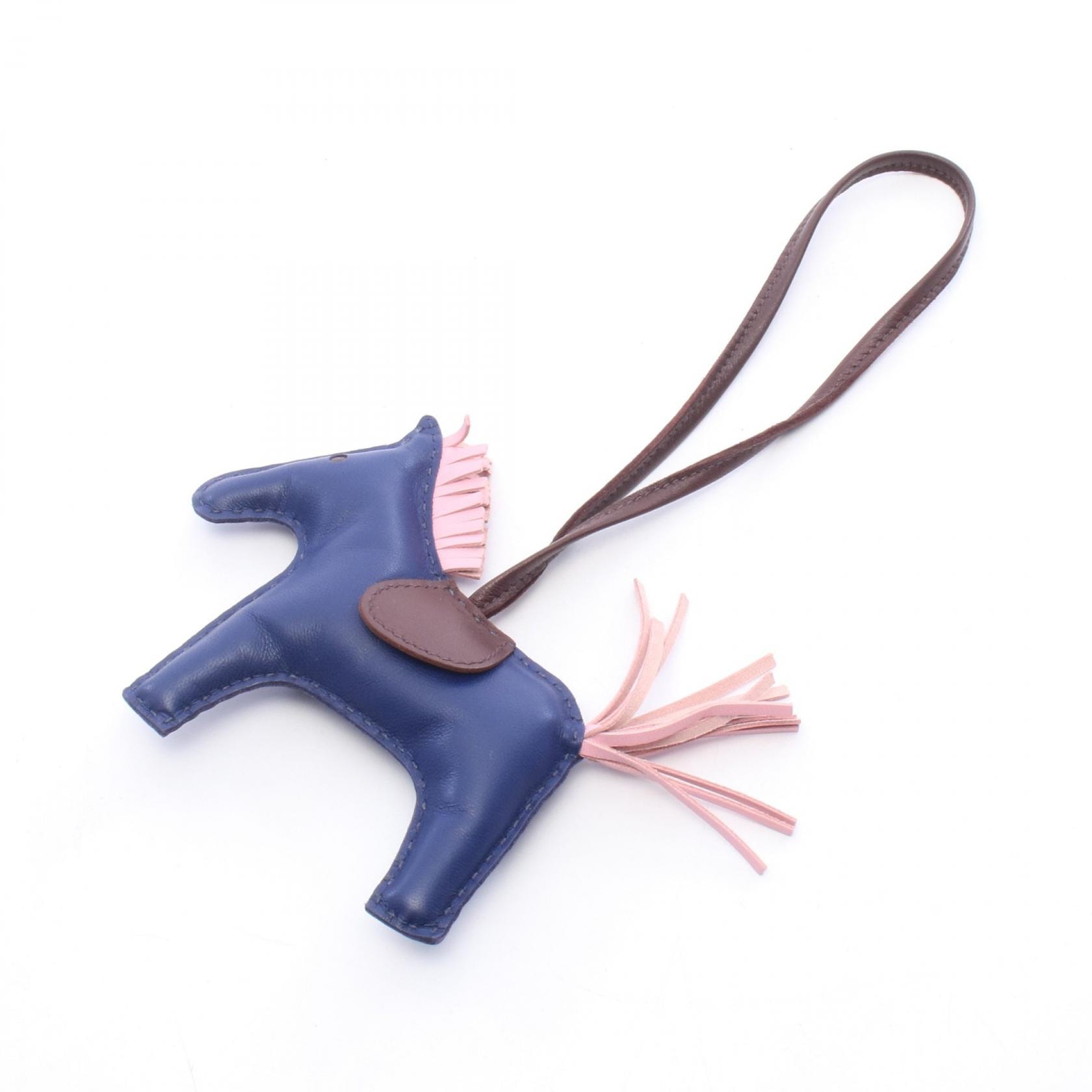 エルメス HERMES ロデオMM ブルーサフィール モーヴシルベストル ルージュセリエ チャーム アクセサリー アニョーミロ アニョーミロ ピンク U刻印(2022年製造) レディース ブルー系 / ピンク系 / ボルドー系
