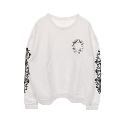 クロムハーツ CHROME HEARTS ホースシュー スウェット 衣料品 トップス コットン メンズ ホワイト系 / ブラック系 【中古】