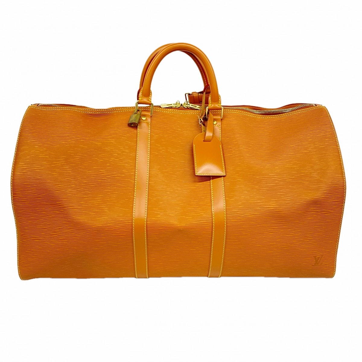 ★最終価格【6fa0926】ルイヴィトン ボストンバッグ エピ キーポル55 M42958 ジパングゴールド【中古】メンズ レディース ユニセックス