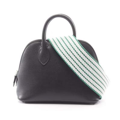 エルメス HERMES ボリード1923 ミニ 2WAY ハンドバッグ バッグ レザー シェーブル シェーブル ブラック(エルメス) W刻印(2024年製造) レディース ブラック系 085695CK 【中古】