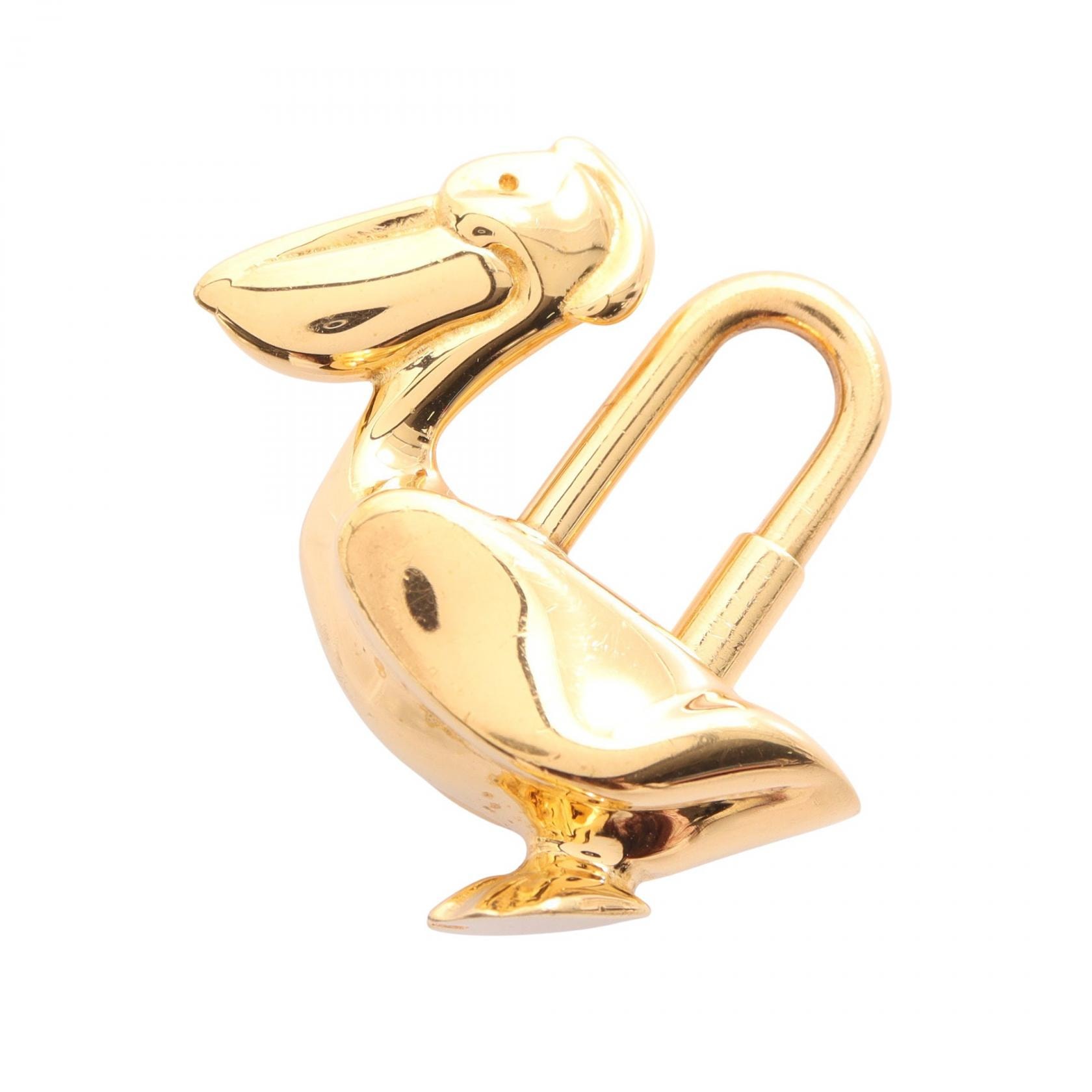 エルメス HERMES カデナチャーム ペリカン チャーム アクセサリー GP ゴールド レディース ゴールド系 【中古】