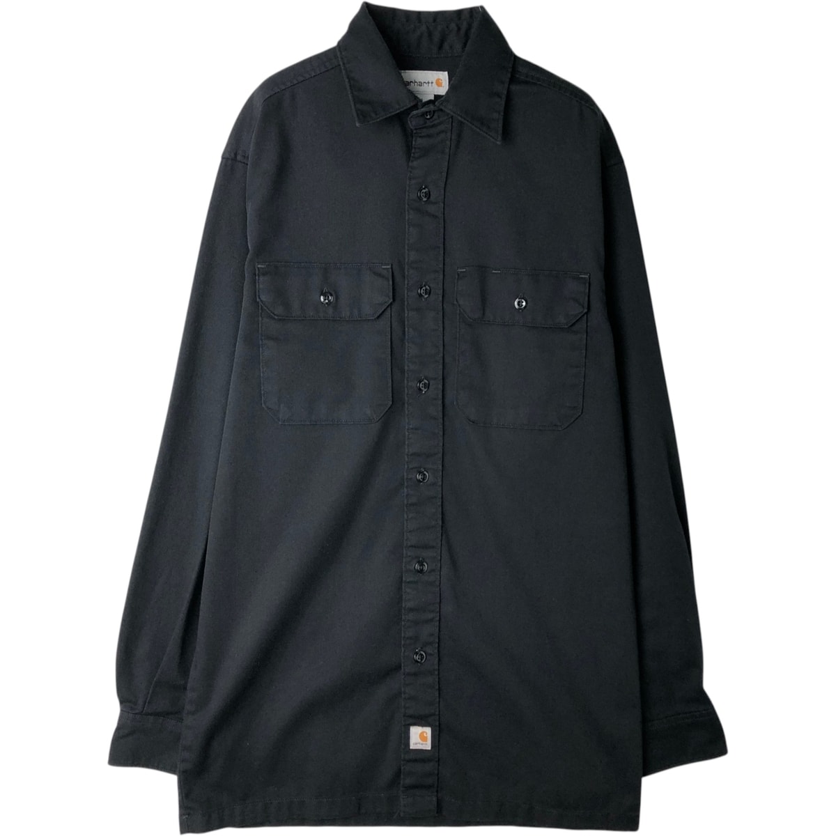 古着 カーハート Carhartt 長袖 ワークシャツ メンズS相当/eaa628742