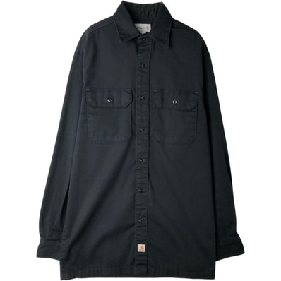 古着 カーハート Carhartt 長袖 ワークシャツ メンズS相当/eaa628742