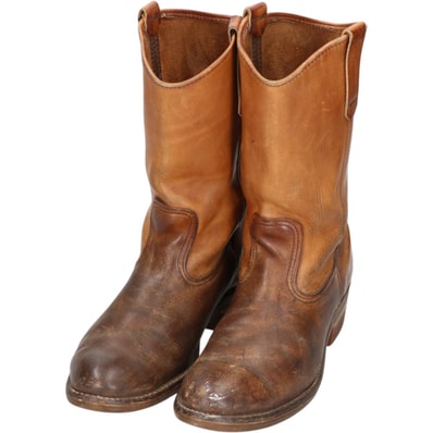 古着 90年代 レッドウィング RED WING プリントタグ ペコスブーツ USA製 8.5 C メンズ26.5cm相当 ヴィンテージ/saa016273