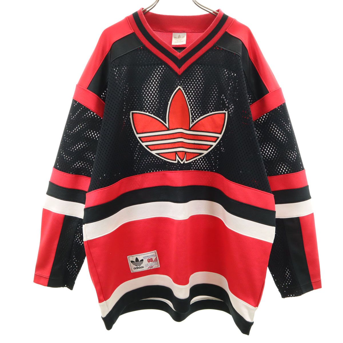 adidas アディダス 80s 長袖 メッシュ ピステ