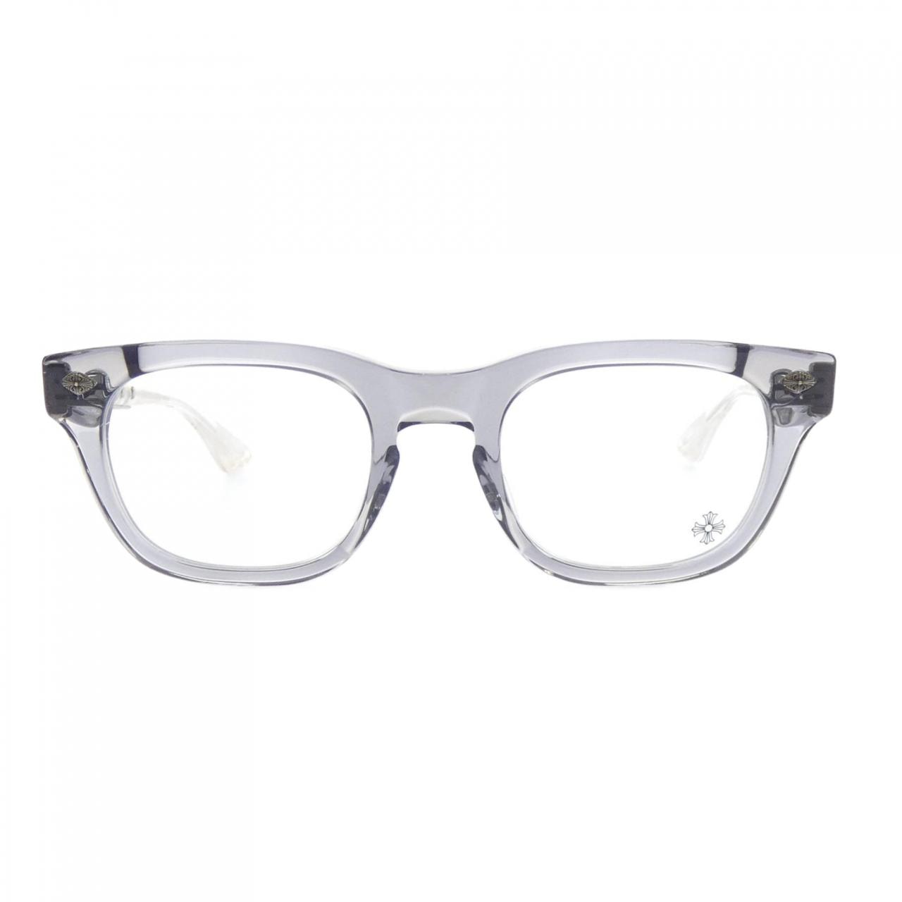 Chrome Hearts BAGGINS 51 Fleur Knee Wellington Sunglasses "Clear"