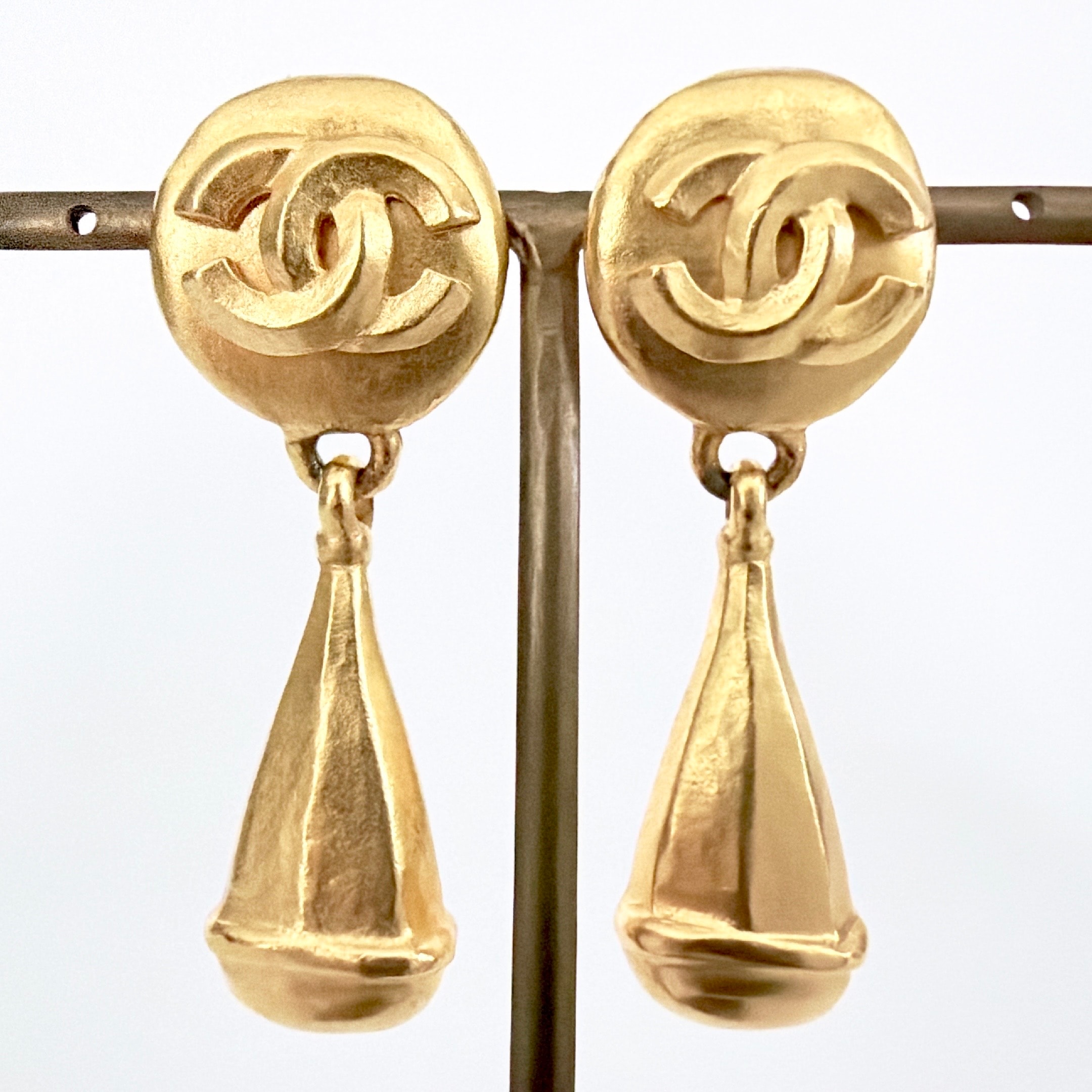 CHANEL シャネル ココマーク スイングイヤリング ゴールド ヴィンテージ