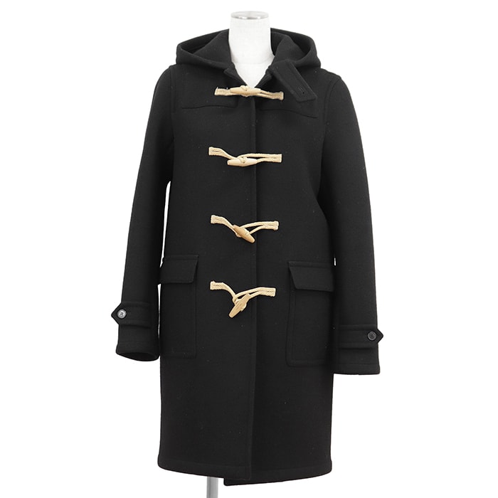 【美品】SAINT LAURENT PARIS サンローランパリ ダッフルコート サイズ 36 レディース 2014年モデル ロゴ刻印 トグル アウター ブラック 黒 イタリア製