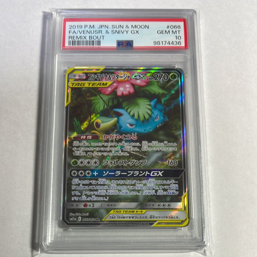 フシギバナ&ツタージャGX SR: SA[SM11a 066/064](強化拡張パック「リミックスバウト」)