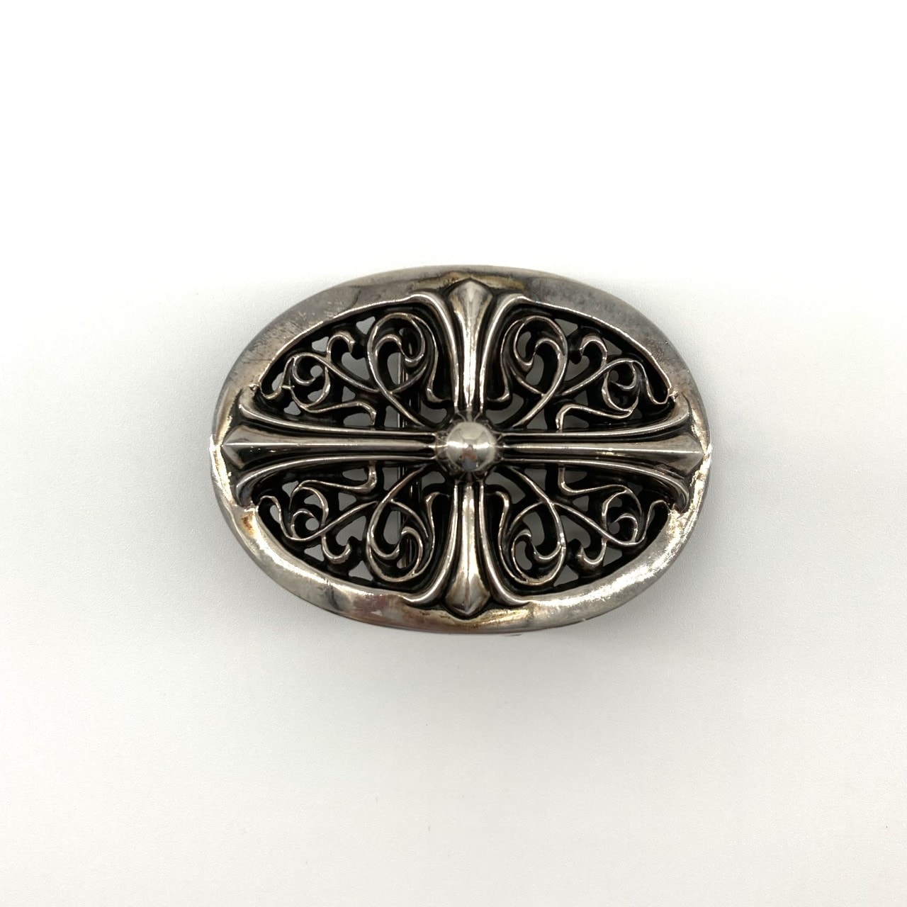 CHROME HEARTS(クロムハーツ) BUCKL OVAL CROSS1.5 1.5クラシックオーバルクロスシルバーバックル SV925 ファッション雑貨 157.25g シルバー