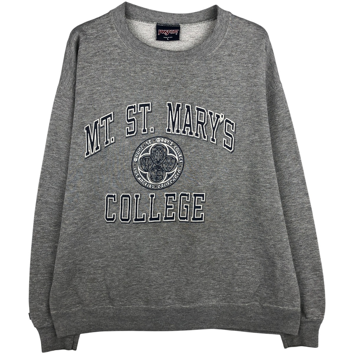 古着 90年代 ジャンスポーツ JANSPORT 3連プリント カレッジスウェットシャツ トレーナー USA製 メンズL相当 ヴィンテージ/eaa604460