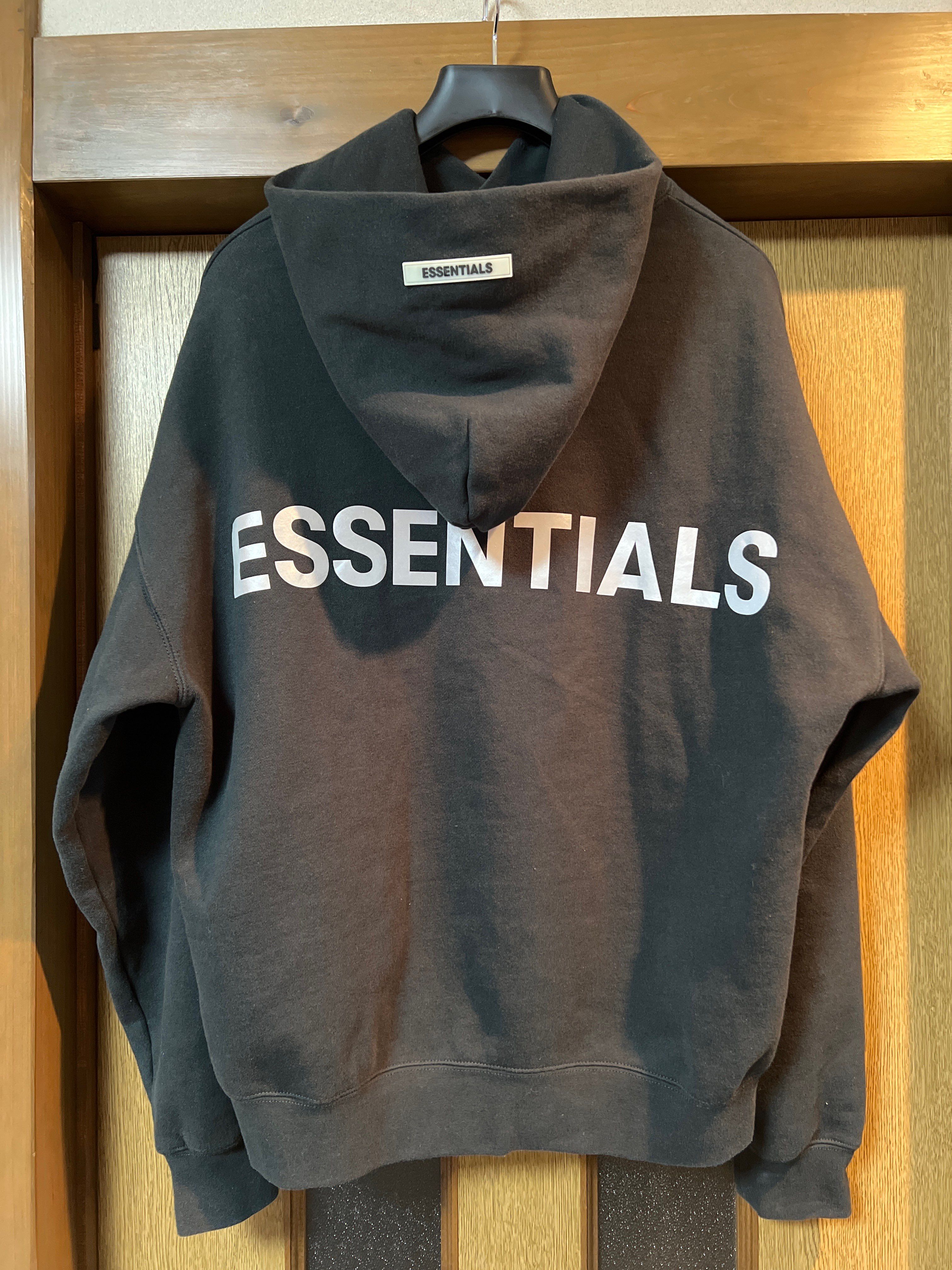 FEAR OF GOD ESSENTIALS 3M logo Pullover Hoodie "Black"