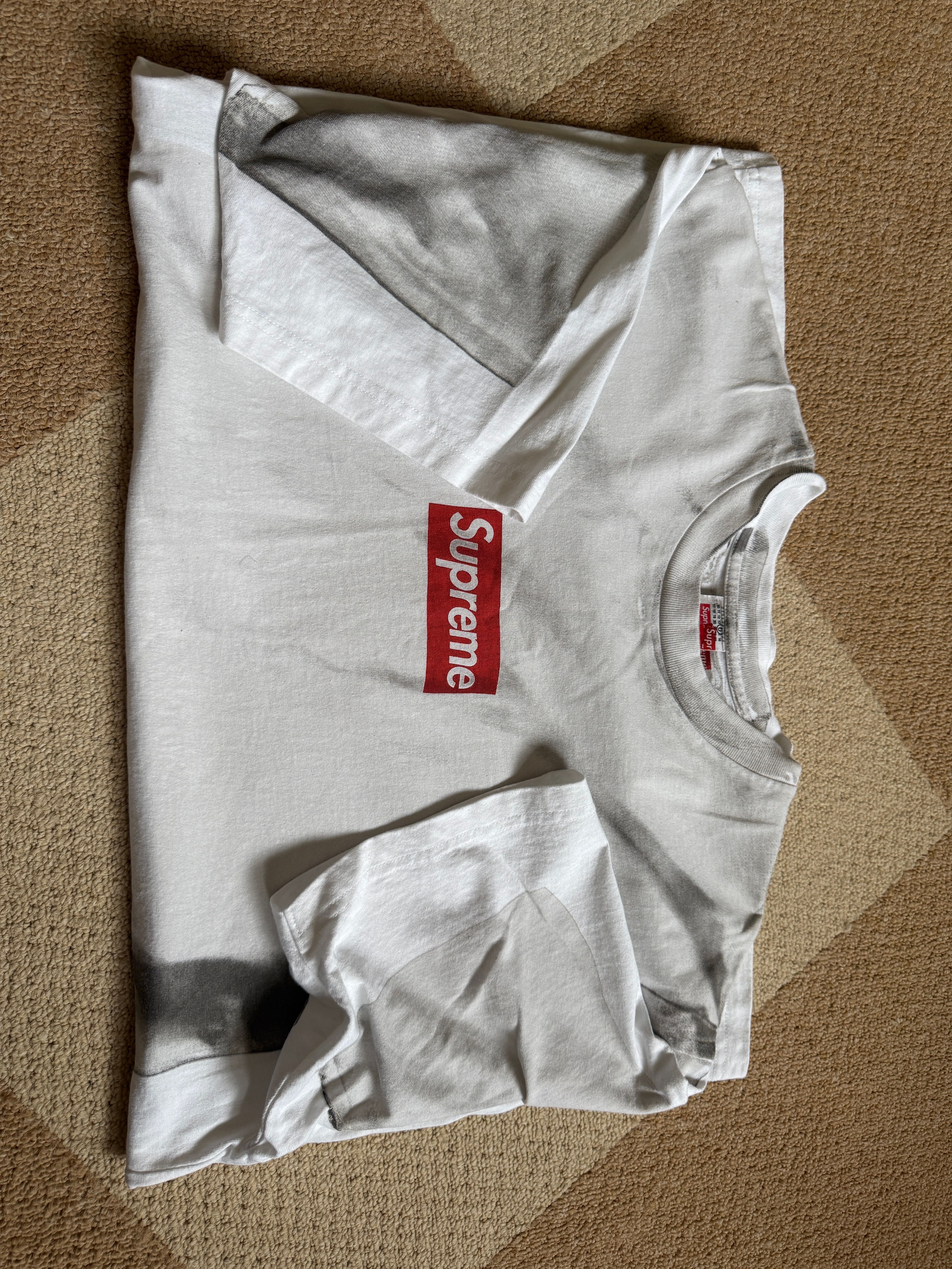 Supreme x MM6 Maison Margiela Box Logo Tee "White"
