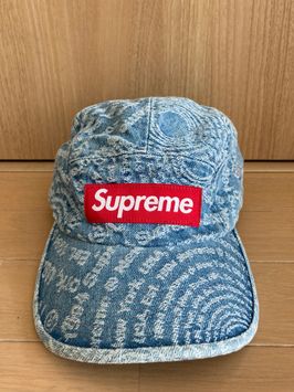 Supreme Circles Jacquard Denim Camp Cap