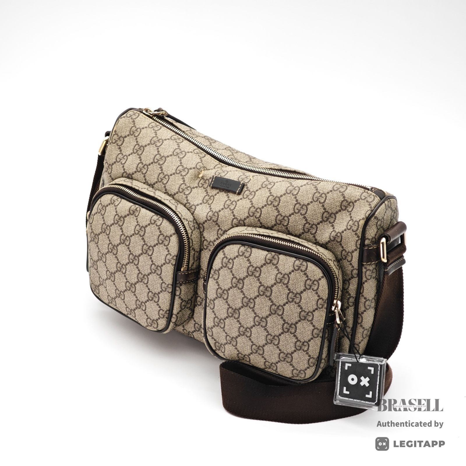 GUCCI グッチ GGスプリーム GGスプリーム GGスプリーム 246881 2123 ショルダーバッグ Canvas ベージュ ブラウン レディース