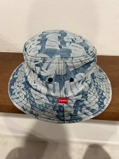 Supreme Fat Tip Jacquard Denim Crusher "Blue"
