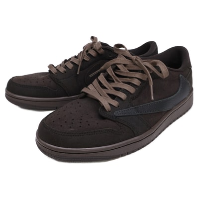 ナイキ ×トラヴィス DM7866-202 エアジョーダン1 ロー OG SP "ベルベットブラウン アンド ダークモカ" 27