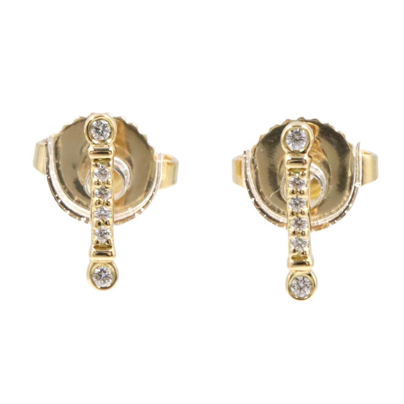 ティファニー TIFFANY&CO フルールドリス ダイヤ ピアス ピアス ジュエリー K18(イエローゴールド) ダイヤモンド レディース ゴールド系 / クリア系 【中古】