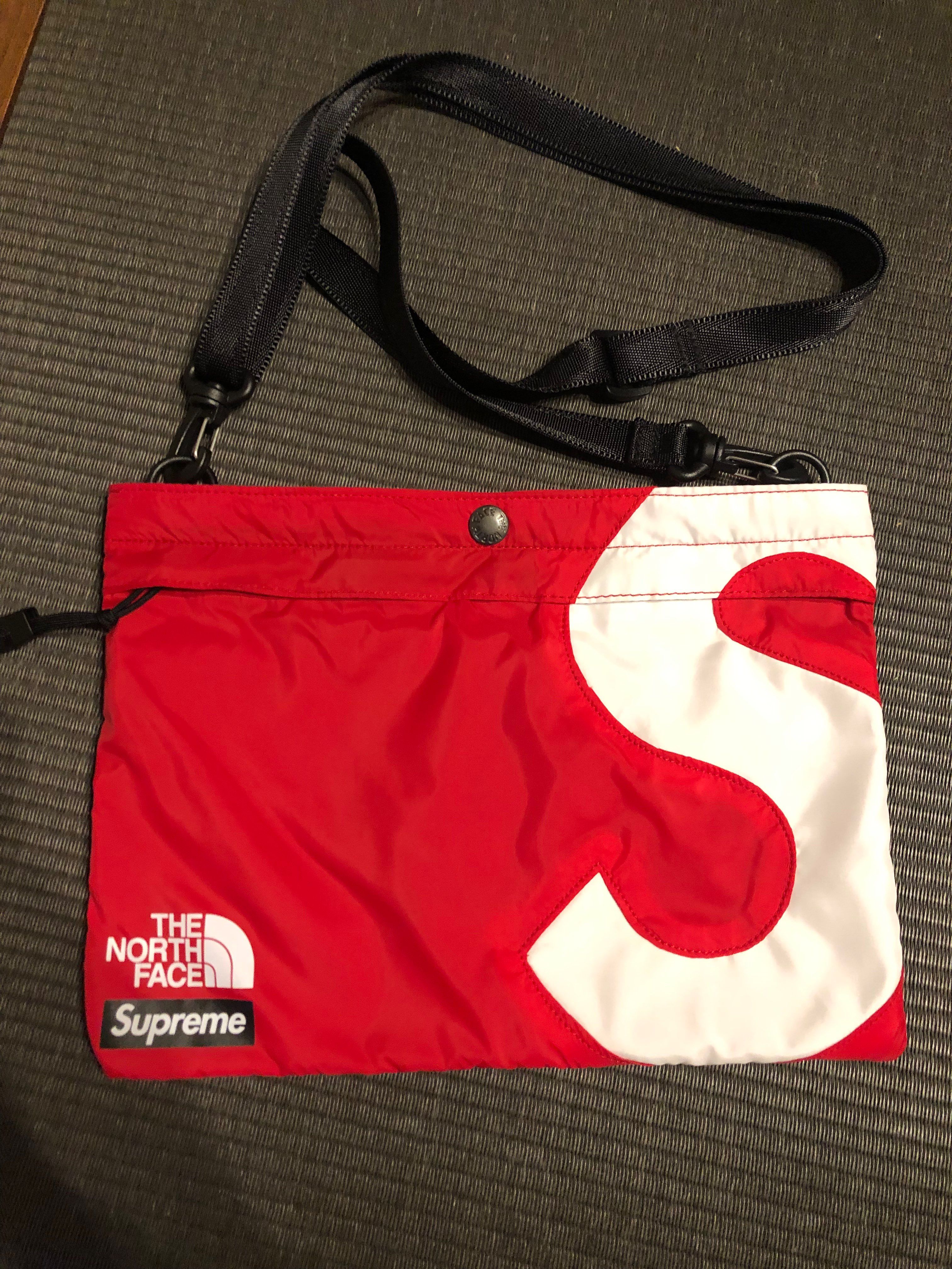Supreme x The North Face S Logo Shoulder Bag "Red"