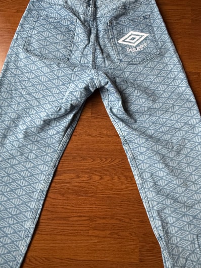 HUF x UMBRO Fall 24 Braned Etching Denim "Washed Indigo"