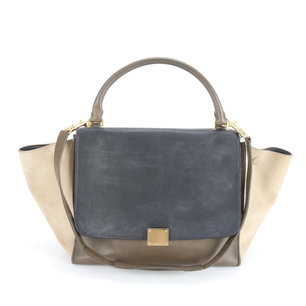 ■美品 セリーヌトラペーズ ミディアムショルダーバッグ レザー