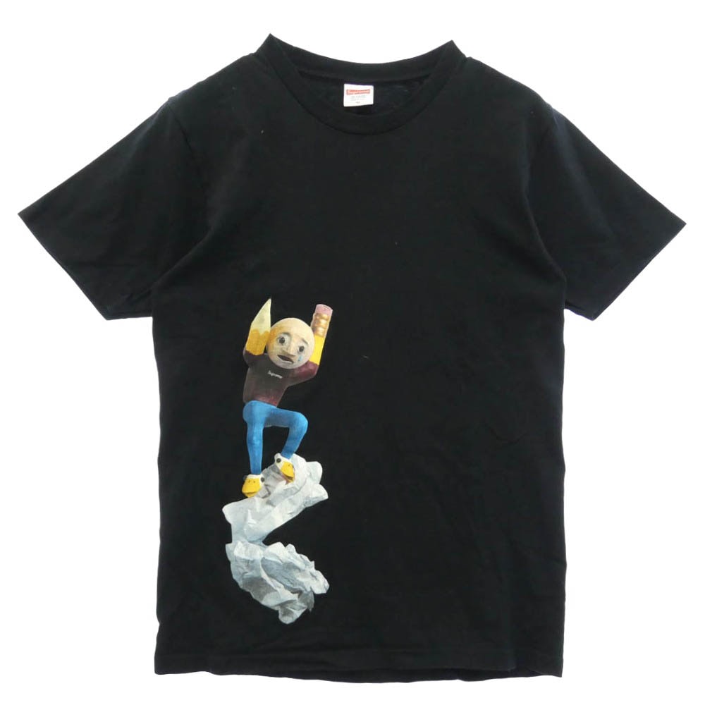 Supreme シュプリーム 17SS Mike Hill R egretter Tee マイク ヒル グラフィック  プリント Tシャツ 半袖 カットソー ブラック系 M【中古】