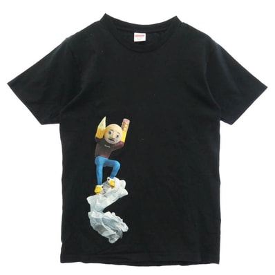 Supreme シュプリーム 17SS Mike Hill R egretter Tee マイク ヒル グラフィック プリント Tシャツ 半袖 カットソー ブラック系 M【中古】