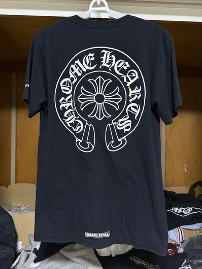 Chrome Hearts Horseshoe Logo Pocket T-Shirt Fuck You Sleeve "Black"