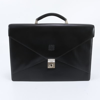 ■美品 ロエベ アナグラムビジネス バッグ レザー