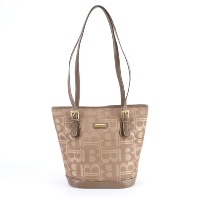 ■美品 バーバリー トート バッグ レザー×キャンバス